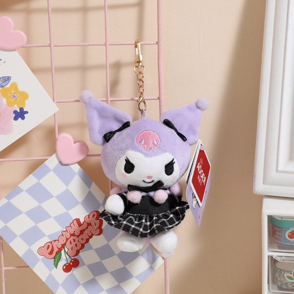 Officially Licensed Sanrio Kuromi Plush Keychains - JK ジェーケー Series Purple Kuromi (14cm) - 图片 4