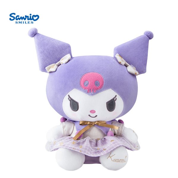 Officially Licensed Sanrio Hugging Size Kuromi Plush- White Gold Series Kuromi (38cm) - 图片 6