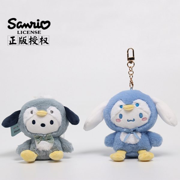 Officially Licensed Sanrio Penguin Series Poccacho Plush Keychains – Penguin Costume Poccacho (10cm) - 图片 2