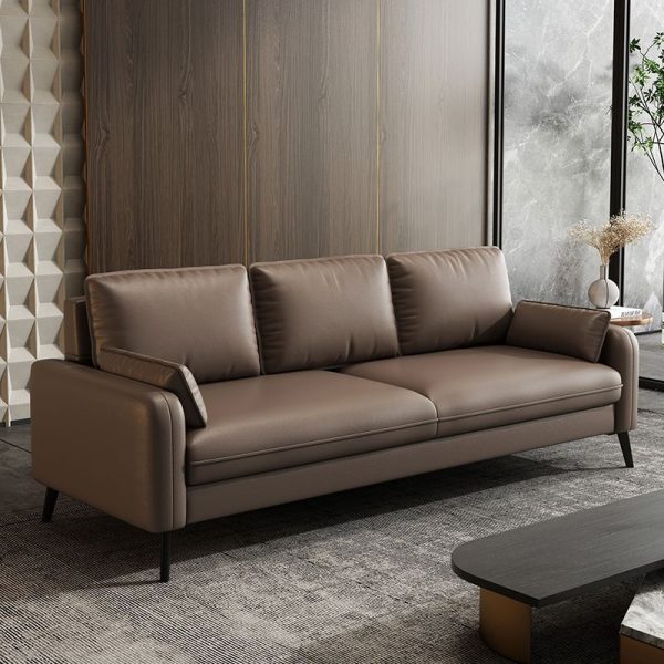Modern Nordic Style Ergonomic Sofa - Cozy Three-Seater For Living Room, Bedroom, Balcony, and Cafe Lounge - 图片 3