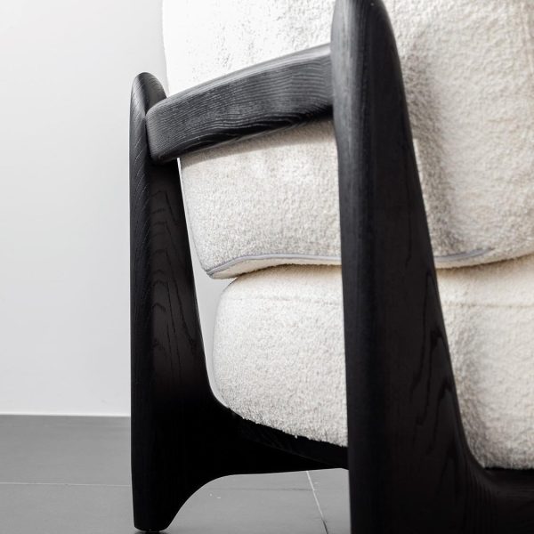 Cozy Ergonomic Solid Cotton-Linen Fabric Single Sofa - Comfortable, Durable, and Stylish - Two Colors Available - 图片 5