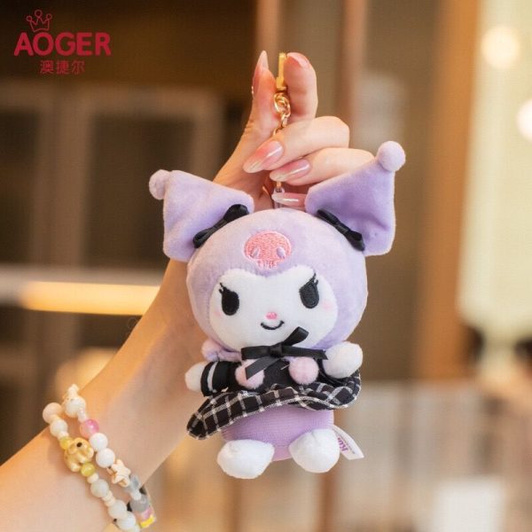 Officially Licensed Sanrio Kuromi Plush Keychains - JK ジェーケー Series Purple Kuromi (14cm) - 图片 5