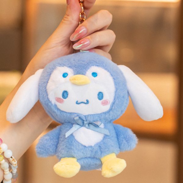 Officially Licensed Sanrio Penguin Series Cinnamoroll Plush Keychains – Penguin Costume Cinnamoroll (11cm)