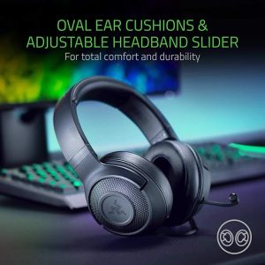 Razer Kraken Essential X Gaming Headset 7.1 Surround Sound Headphone Replacement for PC, Xbox One, PS4, Mobile Device - Brand New