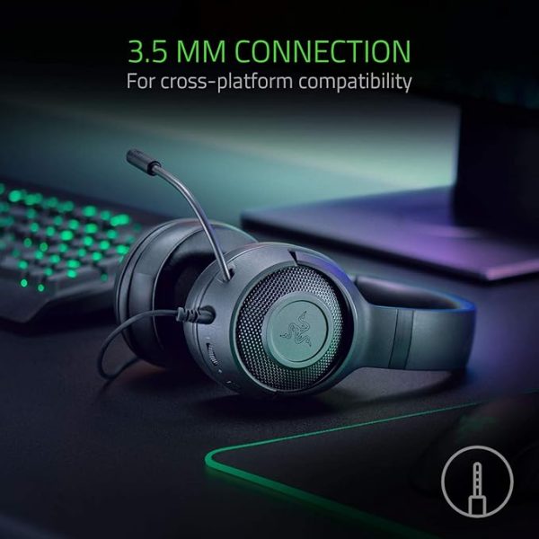Razer Kraken Essential X Gaming Headset 7.1 Surround Sound Headphone Replacement for PC, Xbox One, PS4, Mobile Device - Brand New - 图片 7
