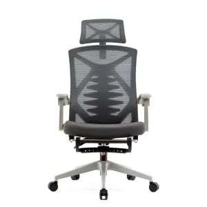 Sihoo M92 Ergonomic Office Chair – with Adaptive Synced Armrests and Enhanced Back & Lumbar Support – White/Grey