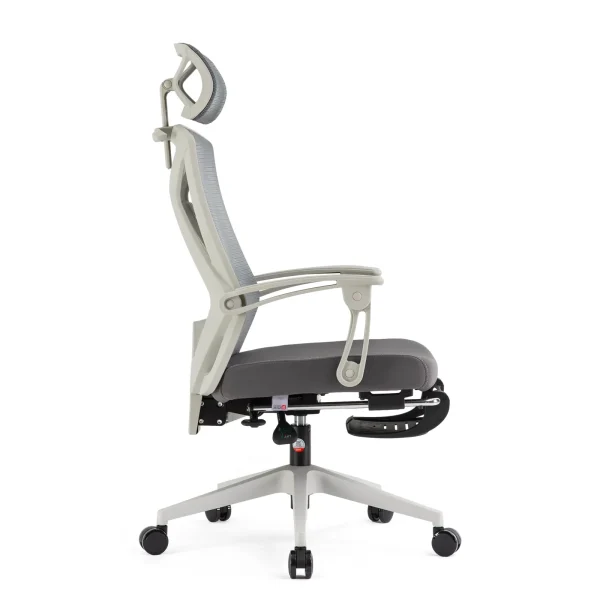 Sihoo M92 Ergonomic Office Chair – with Adaptive Synced Armrests and Enhanced Back & Lumbar Support – White/Grey - 图片 4