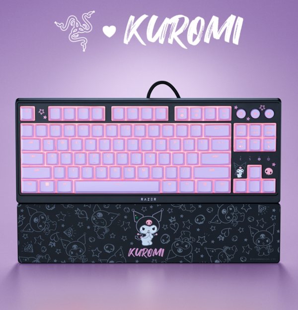 Razer Sanrio Kuromi Edition Ornata V3 Tenkeyless Low Profile RGB Gaming Keyboard - Limited Edition