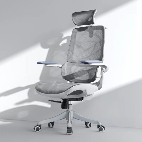 Sihoo M59AS Ergonomic Office Chair - with Dual Backrest and Headrest - White/Grey