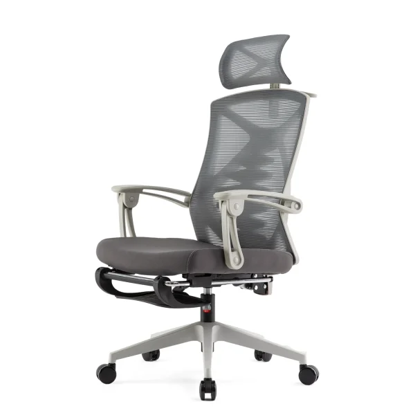 Sihoo M92 Ergonomic Office Chair – with Adaptive Synced Armrests and Enhanced Back & Lumbar Support – White/Grey