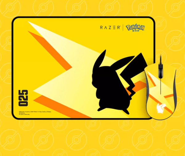 Razer x Pokémon Pikachu Special Edition Death Adder Gaming Mouse and Mouse Pad Set - Limited Edition Brand New