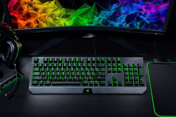 Razer BlackWidow Essential Mechanical Gaming Keyboard: Green Mechanical Switches - Tactile & Clicky - Razer Green Lighting - Anti-Ghosting - Programmable Macro Functionality Brand New